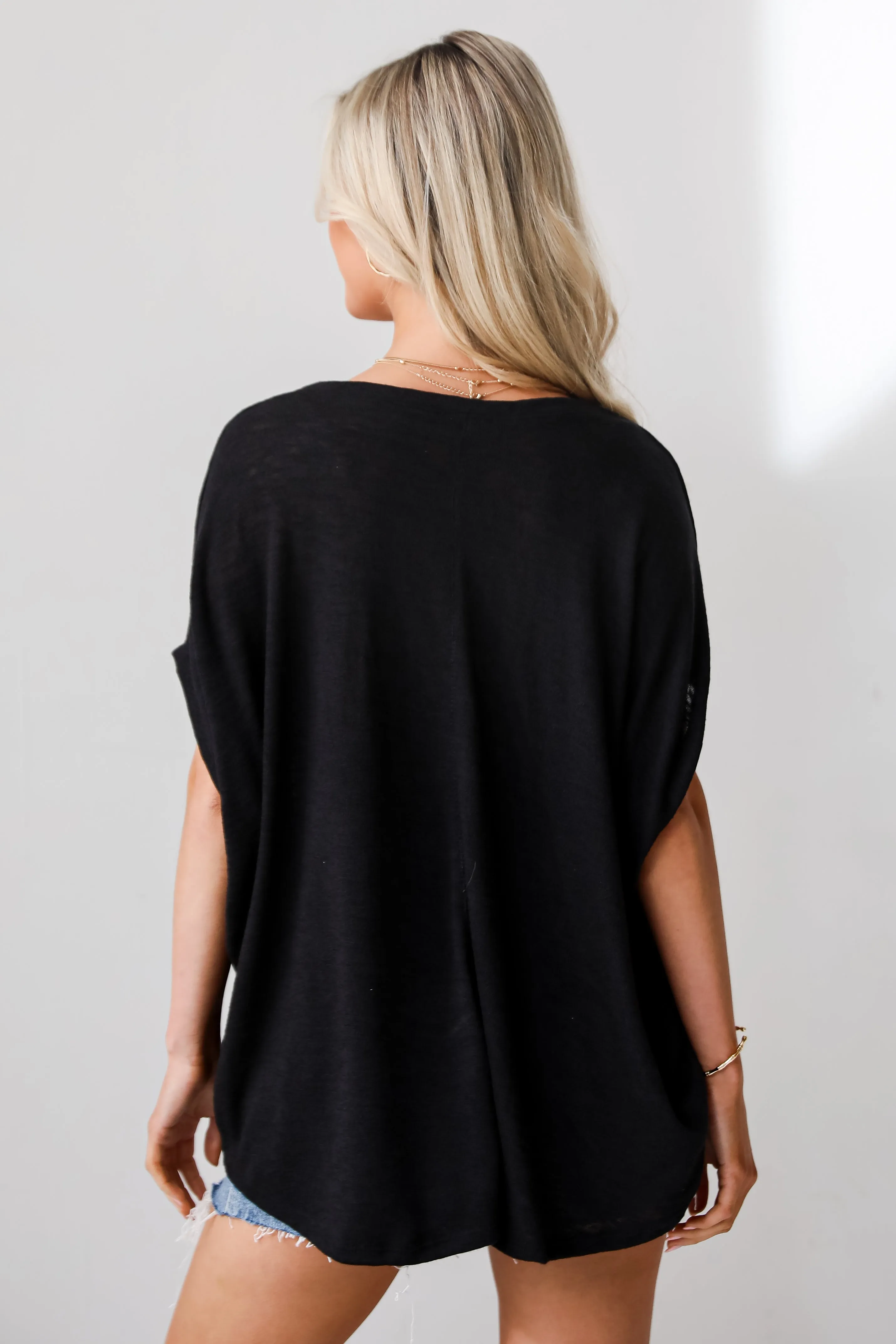 FINAL SALE - Relaxed Beauty Knit Tee - DU DEAL